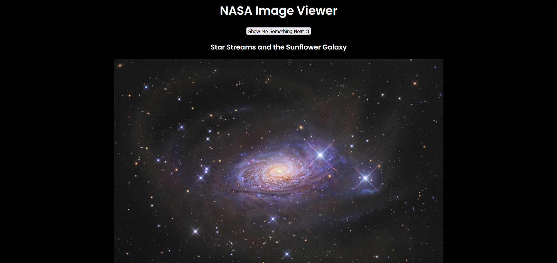 image of galaxy, from nasa image retriever